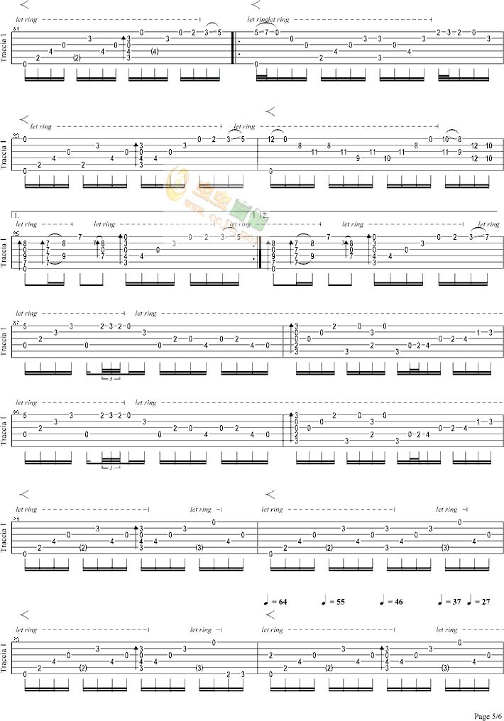 Lunar Eclipse吉他谱 第5页