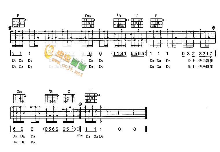 DA DA DA吉他谱 第2页