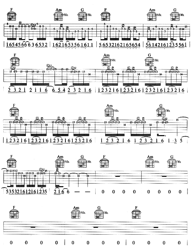 Stainway To Heaven吉他谱 第5页